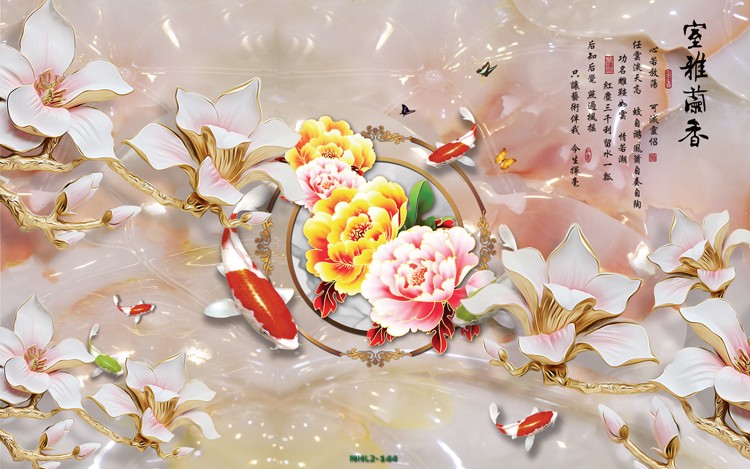 Hoa ngọc lan cá 3D MHL2-144